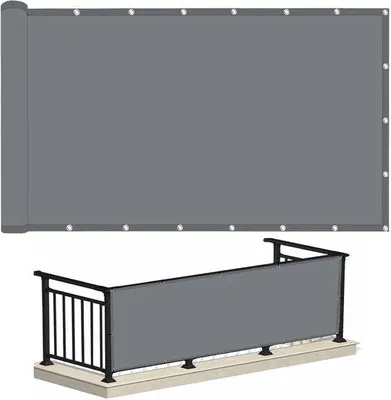 Obrázok produktu pre Vodotesná slnečná plachta – ochrana proti UV žiareniu – 0,8 x 2 m – tmavošedá