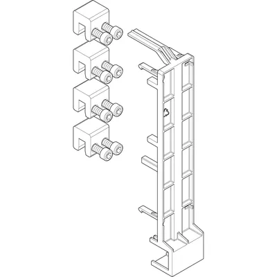 Produktbild von ABN Sammelschienen-Verbindersatz Feld / Feld 250A, 4-polig GSV40N