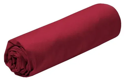 Productafbeelding van Katoenen laken met elastische rand, ELYSEE, rood, 180 x 200 cm