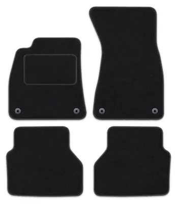 Image de Tapis De Sol Noir Velours Pour Audi A6 C9 Depuis 2025 4pcs