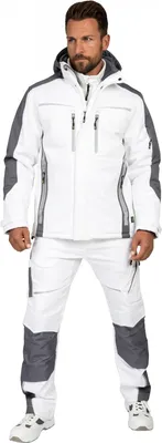 Produktbild von Arbeitsjacke Winter-Softshell weiß/grau Größe XXL