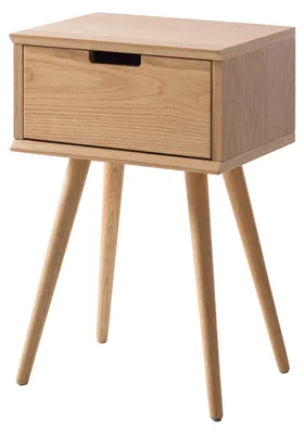 Produktbild von home24 Nachttisch - Eiche Teilmassiv