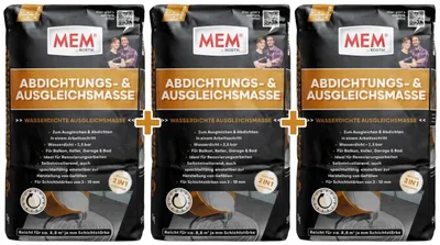 Produktbild von MEM Abdichtungs- & Ausgleichmasse 15 kg 3-er Pack