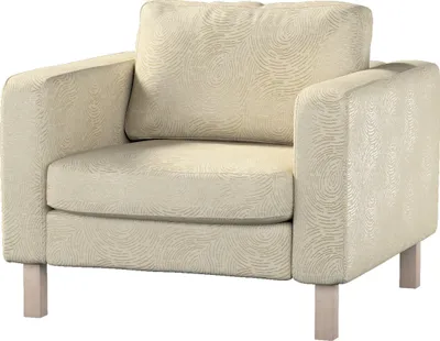 Produktbild von Dekoria Bezug für Karlstad Sessel, beige-golden, Sesselhusse, Karlstad Sessel