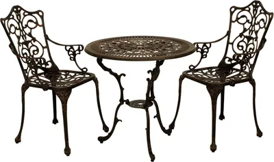 Produktbild von Gartenset 3-teilig Jugendstil Bronze-Antik
