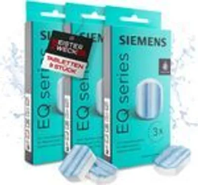 Produktbild von MEISTERZWECK4U - Siemens TZ80002 Entkalkungstabletten 9 Stück - für alle EQ & supresso Kaffeevollautomaten - Reinigung, Entkalkung von Kaffeemaschinen - entfernt Kalkablagerungen, Korrosionsschutz