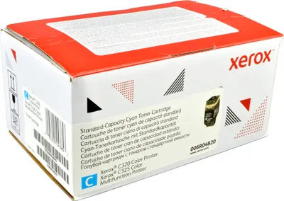Produktbild von Xerox ® C320 Farbdrucker/C325 Farb-Multifunktionsdrucker Standardkapazität-Tonermodul Cyan (1800 Seiten) - 006R04820, 0 Seiten, 1800 Seiten, Cyan, 1 Stück(e)