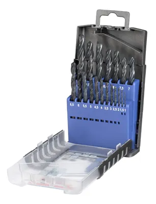 Produktbild von kwb HSS Metallbohrer-Satz – Bohrer-Set, 19-teilig, Ø 1 bis 10 mm, Metalbohrerset