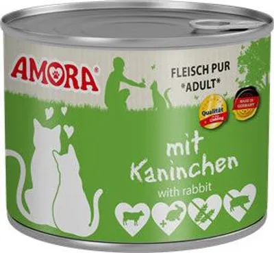 Image de AMORA Cat Fleisch Pur mit Kaninchen 200g
