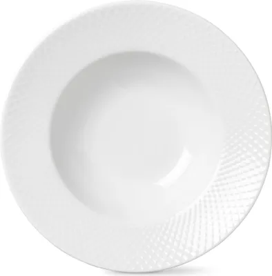 Immagine prodotto di Lyngby Porcelæn - Piatto Rhombe profondo Ø 24,5 cm , bianco