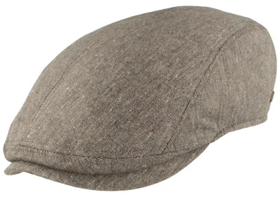 Göttmann Herren Sommer Flat-Cap aus Seide mit UV-Schutz 40+ in grau