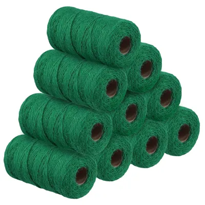 Gartenschnur 10 Rollen, 2 mm, grün, 100 m, 3-strängig