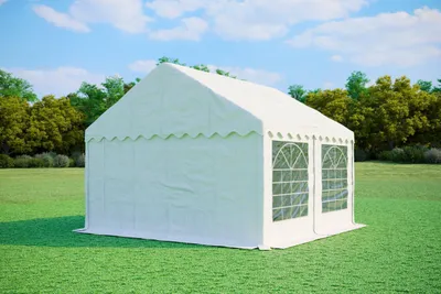 Obrázek produktu pro Párty stan 4x4m - PVC Standard Ohnivzdorný - Bílá