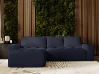 Produktbild von GrainGold Ecksofa L-Form Portland Links - Ecksofa mit Schlaffunktion, Bettkasten - Moderne Ecksofa, Wohnzimmer Sofa - Eckcouch Anthrazit (Trinity 6982)