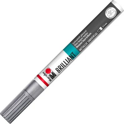 Produktbild von Marabu Lackmarker "Brilliant Painter" Strichstärke: 2-4 mm silber
