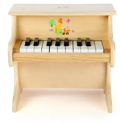 Produktbild von Small Foot Klavier Kleiner Fuchs aus Holz, Kinderinstrument mit Einer Tonleiter für erste Musikerfahrungen, 10724