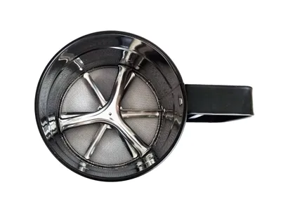 Produktbild von No brand Mehlsieb Edelstahl schwarz ø10 cm | 3 Stück