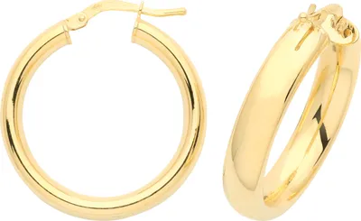 Produktbild von 9 Karat (375) Gold Damen - Paar Creolen - 20mm; TRS376069KYMM20