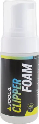 A bottle of JOOLA Clipper Foam cleaner for table tennis rubbers.