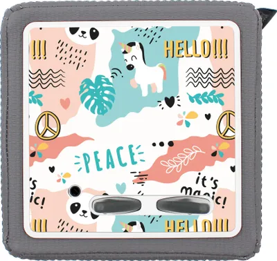 Produktbild von Schutzfolie kompatibel mit Toniebox 1 passgenaue Folie mit Motiv matt Zubehör selbstklebendes Schutzcover Kratzschutz für Musikbox Y031-02 Einhorn Blau