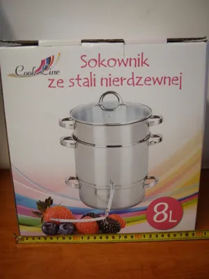 Zdjęcie produktu dla sokownik ze stali nierdzewnej 8l. 9008