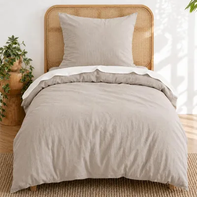 Produktbild von Sommerbettwäsche 140 x 200 cm, 2-teilig, 100% Baumwolle, mit Kissenbezug 80 x 80 cm, für Schlafzimmer