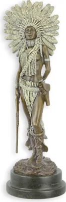 Produktbild von Bronzeskulptur einer Frau Replikat Retro Design Dekoration