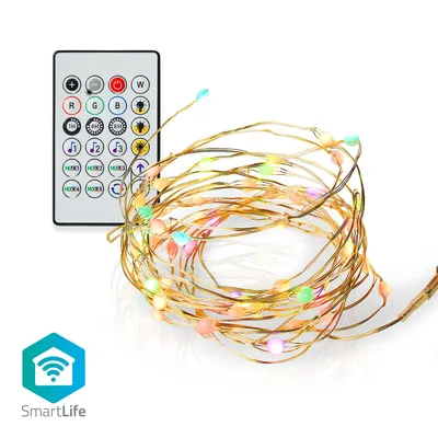 Obrázek produktu pro SmartLife LED-Remsa | Wi-Fi | Flerfärgad | SMD | 5,00 m | IP20 | 2700 - 6500 K | 400 lm | Android™ / IOS