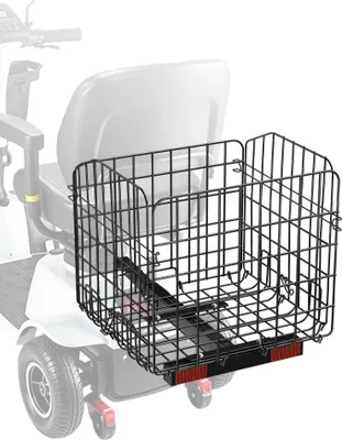 Produktbild von Heckkorb Elektromobil - Korb hinten Seniorenmobil - Mobilitätshilfe 45x45x39cm - Hilfsmittel für Senioren Mobilität