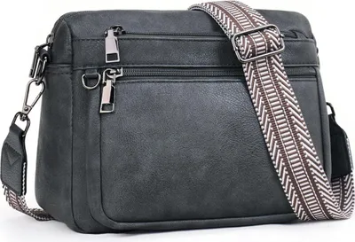Immagine prodotto di MUIIKOLA Borsa a spalla donna media in pelle con tracolla larga