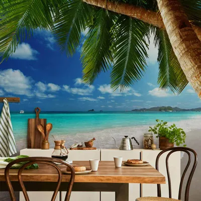 Produktbild von Vlies Fototapete - Tropical island 450x315 cm Landschaften 101103-3