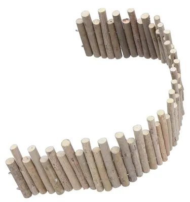 Image de Pont en bois naturel de 40 cm pour petits animaux
