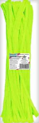 Zdjęcie produktu dla Druciki dekoracyjne fluo kanarkowe 0,6 x 30 cm 50 sztuk
