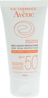 Produktbild von Avene Mineral Cream SPF 50+, Sonnenschutzcreme, Gesicht, Tube, 50 ml, Unisex, Erwachsene