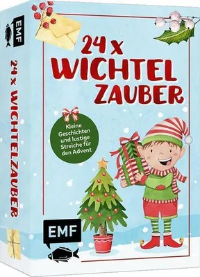 Zdjęcie produktu dla Zestaw kartek do kalendarza adwentowego: 24 karty "Magia elfów"