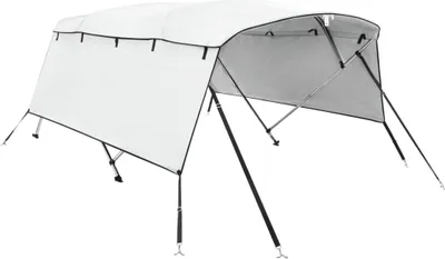 Image de vidaXL 4-Bow Bimini-Top avec panneaux latéraux 243x(185-198)x137 cm