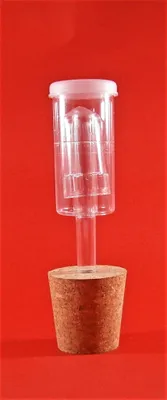 Produktbild von Korkstopfen 34/24mm + Dreiteiliger Gärröhrchen, Flaschenkorken, Korken, Konischer Kork Stopfen, Presskork