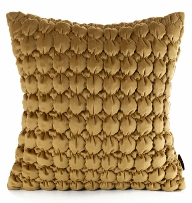 Image de Housse de coussin Eurofirany, 45x45 cm, couleur jaune uni, pour décoration
