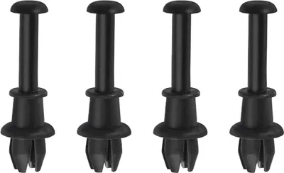 Produktbild von 4 Stück Auto Hutablage Clips,  Kofferraum Halteband, Knopf Halter Pivot Peg, Halter für Abdeckung Hutablage Haken Befestigung Halterung Halteband(Schwarz)