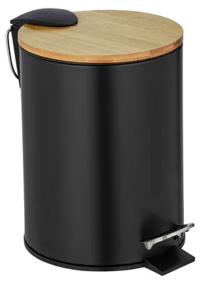 Produktbild von WENKO Treteimer Tortona in Schwarz matt 3L