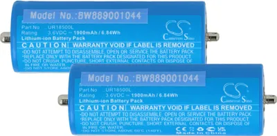 Produktbild von vhbw 2x Akku Ersatz für Braun 67030924, UR18500L, 6703925, 81377206, 3018765, 67030925, 67030625, 703-0925, 7030924, 81489177 (1900mAh, 3,6V, Li-Ion)