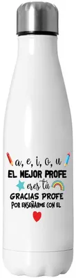 Trinkflasche für Lehrer, 750 ml, Edelstahl, personalisierbar