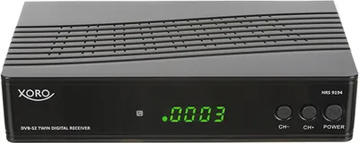 Produktbild von Xoro HRS 9194, Twin HD DVB-S2 Receiver, schwarz, PVR Ready