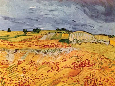 Zdjęcie produktu dla Vincent Van Gogh Art Print Obraz - Krajobraz w Auvers, 1890 (60 x 80 cm)