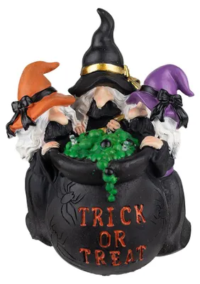Produktbild von 3 Trick or Treat Hexen am Hexenkessel 25cm