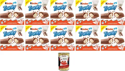 Produktbild von Ferrero Kinder Tronky Kakaowaffel, cremige Milchfüllung mit Keksstücken, 10x 90 g+Italian Gourmet polpa 400g