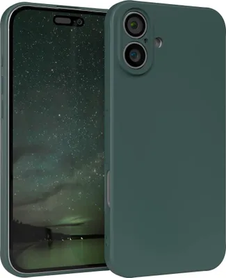 Produktbild von EAZY CASE - TPU Hülle für Apple iPhone 16 Plus, TPU Case stoßfeste Handyhülle, weiches Cover mit Kameraschutz, Silikonhülle in Grün