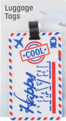 Produktbild von Adresse Tag Gepäck Tag Flughafen Id Cool Glücklich Reisen
