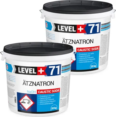 Produktbild von Kaustisches Soda EIMER 40kg NaOH, Natriumhydroxid Ätznatron, RM71