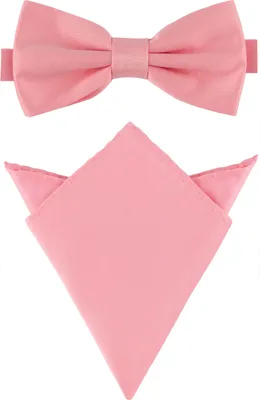 Produktbild von Ladeheid Herren Schmale Fliege & Einstecktuch Set M/P (12cm x 6cm, 22cm x 22cm)